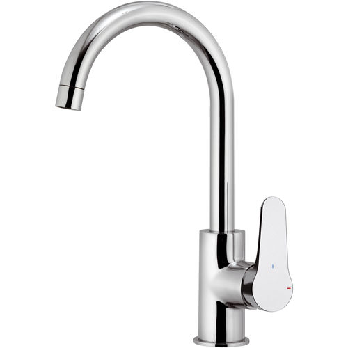 Miscelatore da appoggio - OME618LT8 - DANIEL RUBINETTERIE - in ottone cromato / da cucina / 1 foro