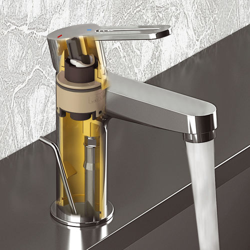 Miscelatore per lavabo - SRE605LT6 - DANIEL RUBINETTERIE - da appoggio / in ottone cromato / da bagno