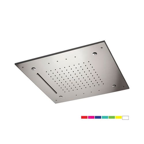 Soffione doccia da incasso a soffitto - A579LE1CM50NC - DANIEL RUBINETTERIE - quadrato / a pioggia / a cascata