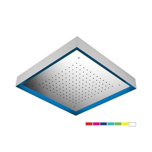 Soffione doccia da soffitto - Colortherapy - DANIEL RUBINETTERIE - a soffitto / quadrato / con soffione con cromoterapia