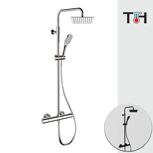 Colonna doccia termostatica - XF636A3CP7720 - DANIEL RUBINETTERIE - contract / in ABS / in acciaio inossidabile