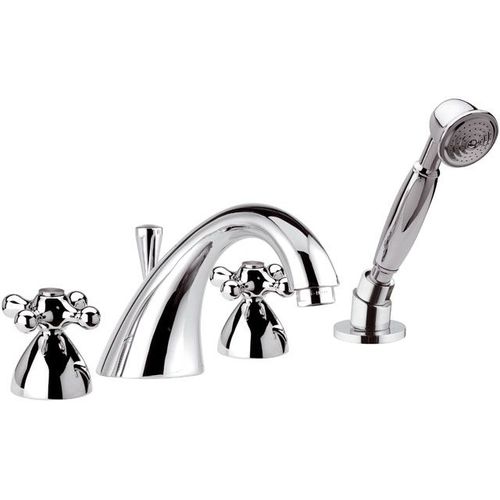 Miscelatore doppio comando per vasca - V4192  - DANIEL RUBINETTERIE - da appoggio / in metallo cromato / da bagno