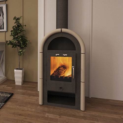 Stufa a legna - ORIJENT K - Alfa-Plam  a.d. - 6 kW / contemporanea / in metallo