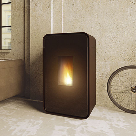 Stufa a pellet - XUMA  - Alfa-Plam  a.d. - 7.5 kW / contemporanea / in lamiera