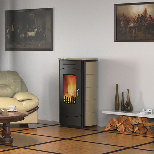 Stufa a legna - PREMIER K  - Alfa-Plam  a.d. - 8 kW / contemporanea / in metallo