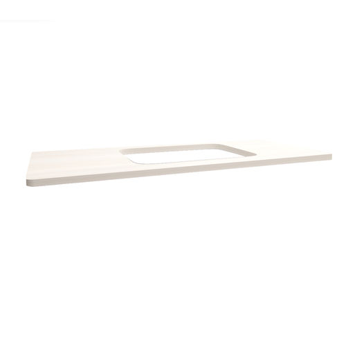 Piano di lavoro in legno - MD-BTSUM-120- D02 - DEVO - bianco / grigio / beige