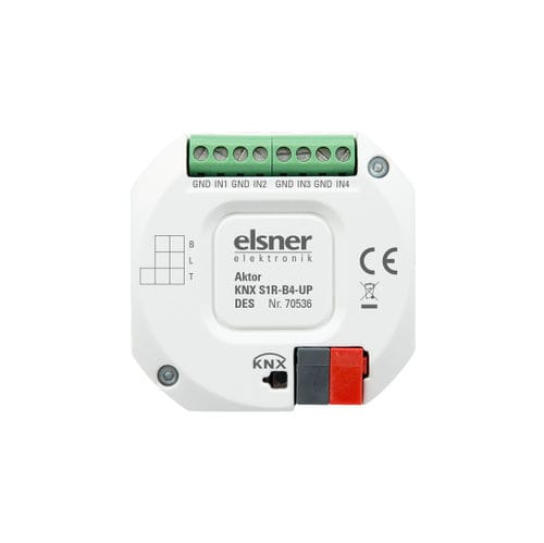 Attuatore di commutazione KNX - KNX S1R-B4-UP DES - Elsner Elektronik GmbH - da incasso / per uso residenziale / contract