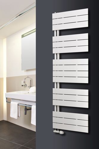 Scaldasalviette ad acqua calda - MARS TRIUM - EUCOTHERM - contemporaneo / in metallo / bianco