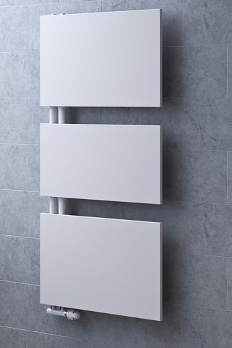 Scaldasalviette ad acqua calda - MARS TRIUM PLUS - EUCOTHERM - contemporaneo / in metallo / bianco