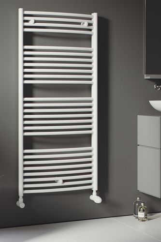 Scaldasalviette ad acqua calda - ZEUS - EUCOTHERM - classico / in metallo / bianco