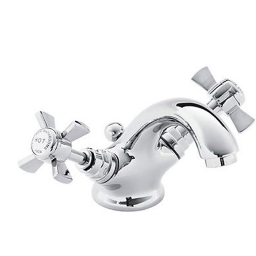 Miscelatore per lavabo - TDCC04 - HERITAGE BATHROOMS - da appoggio / in metallo cromato / da bagno