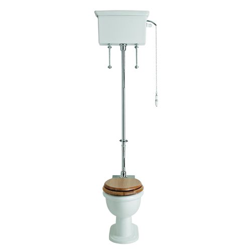 WC da appoggio - PVEW02F & PVEW00 - HERITAGE BATHROOMS - in ceramica / con sciacquone in alto / tradizionale
