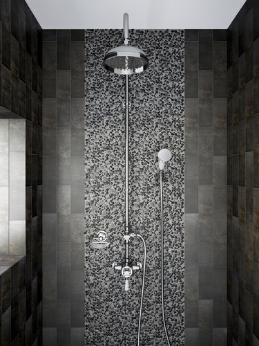 Colonna doccia da parete - AVENBURY - HERITAGE BATHROOMS - contemporanea / con doccia a mano / con rotaia