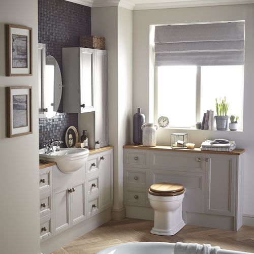 Lavabo da semincasso - PCLW36/361/363 - HERITAGE BATHROOMS - in ceramica / rotondo / classico