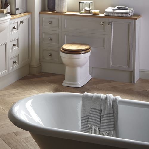WC da appoggio - PCLWF00/CFC32 - HERITAGE BATHROOMS - in ceramica / con cassetta ad incasso / tradizionale