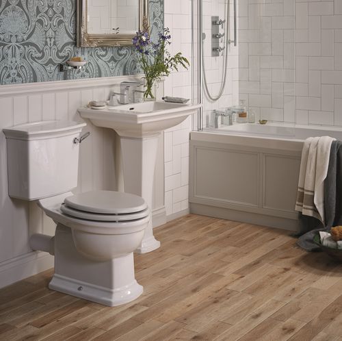 WC da appoggio - PHPWC00/PHPW00 & PHPW01F - HERITAGE BATHROOMS - in ceramica / con maniglia a leva / tradizionale