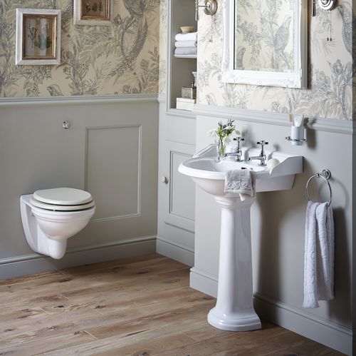WC sospeso - PDWW00 - HERITAGE BATHROOMS - in ceramica / con cassetta ad incasso / moderno