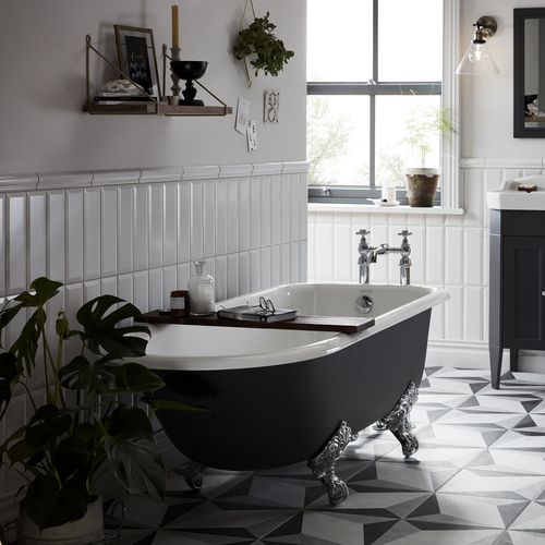 Vasca da bagno ovale - BRT00 / BRT20 - HERITAGE BATHROOMS - con piedi / in ghisa / bianca
