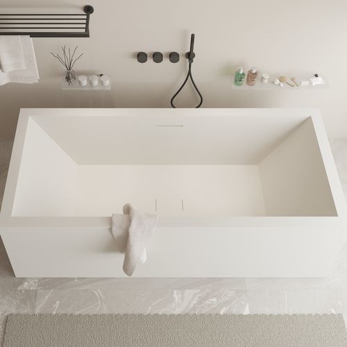 Vasca da bagno ad isola - 277808 SOLIDVITAS - IDEAVIT B.V - ad uso professionale / in Solid Surface / bianca