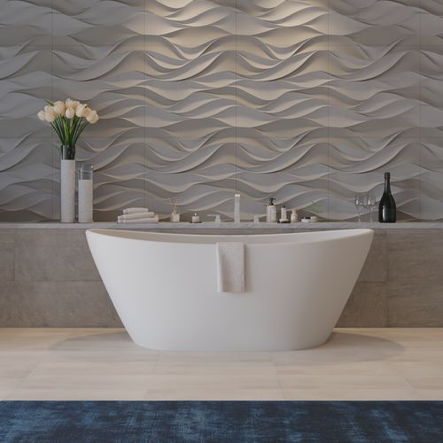 Vasca da bagno ovale - 278614  SOLIDSEAL - IDEAVIT B.V - ad isola / in Solid Surface / contemporanea