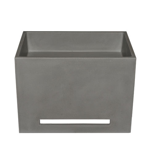 Lavabo a muro - 290335-D5 IDEA.WALL-D5 - IDEAVIT B.V - in calcestruzzo / rettangolare / senza foro