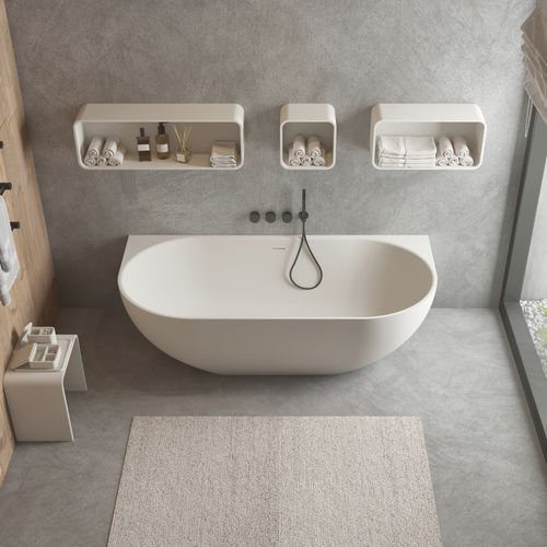 Vasca da bagno ovale - 290352 Solidnova - IDEAVIT B.V - da appoggio / per ambiente abitativo / ad uso professionale