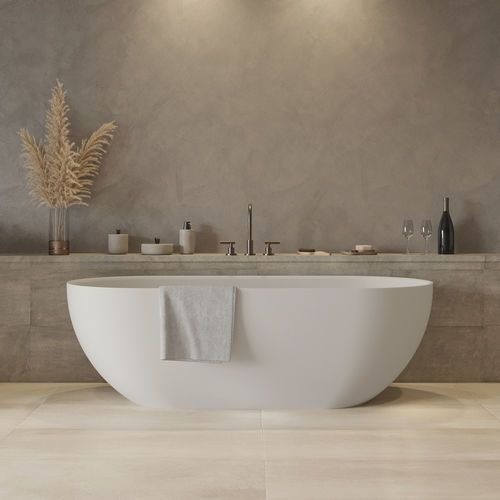 Vasca da bagno ovale - Solidera-170 - IDEAVIT B.V - ad isola / per ambiente abitativo / ad uso professionale