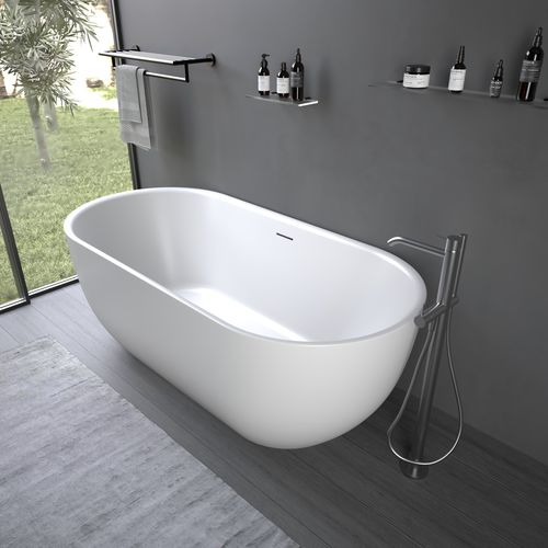 Vasca da bagno ovale - 290308 THALIA-ACRYL - IDEAVIT B.V - da appoggio / per ambiente abitativo / ad uso professionale