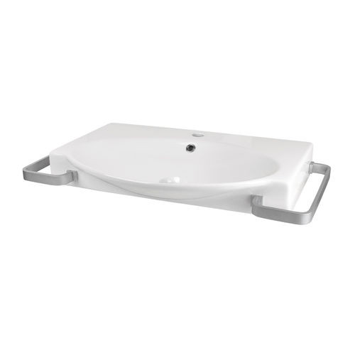 Lavabo sospeso - HOME: 10393 - IDRAL SPA - in ceramica / per disabili / contemporaneo