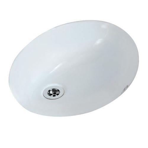 Lavabo sottopiano - CONTINENTAL : CNS-WHT-705 - Jaquar - in ceramica / ovale / contemporaneo