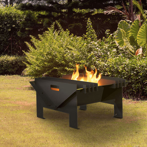 Braciere da giardino a legna -  FIRE/GAMELA - KRATKI - in acciaio / altre forme / nero