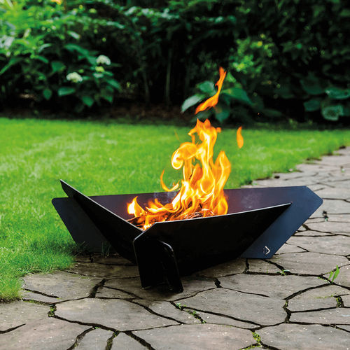 Braciere da giardino a legna - FIRE/TRIANGLE - KRATKI - in acciaio / altre forme / nero