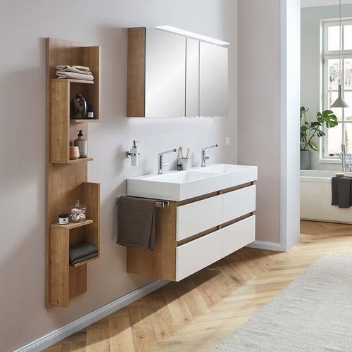 Mobile lavabo doppio - HIGHLINE 150 - Laguna Badwelten - sospeso / in MDF / contemporaneo
