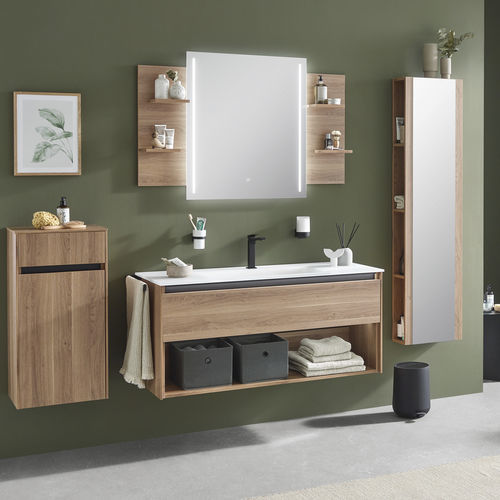 Mobile lavabo sospeso - HIGHLINE 250 - Laguna Badwelten - in MDF / contemporaneo / senza ante