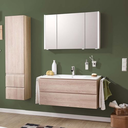 Mobile lavabo doppio - FACTO - Laguna Badwelten - sospeso / in MDF / contemporaneo