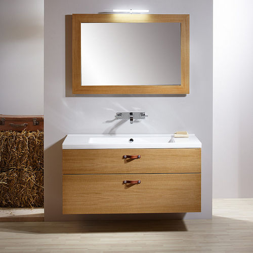 Mobile lavabo sospeso - BOXX - LE BON spol.s.r.o. - in legno / contemporaneo / in kit