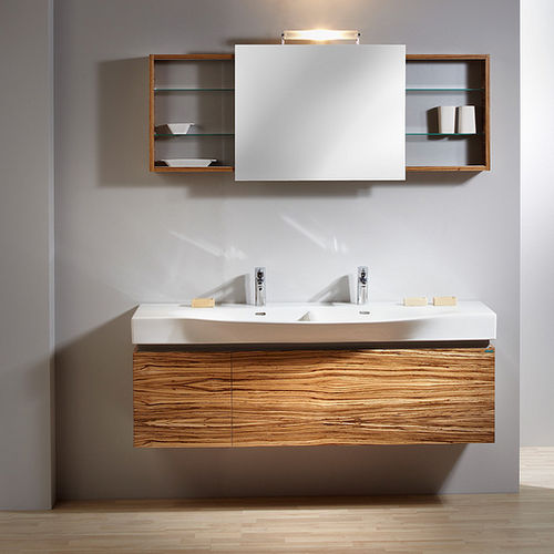 Mobile lavabo doppio - PALACE - LE BON spol.s.r.o. - sospeso / in legno / contemporaneo