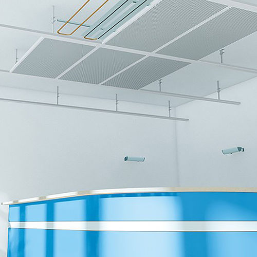 Controsoffitto in metallo - ECO M - P. LEMMENS COMPANY - in pannelli / per ufficio / da interno