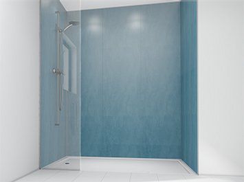 Pannello per stanza da bagno - CHINA BLUE - Mermaid Panels Limited - in laminato / liscio