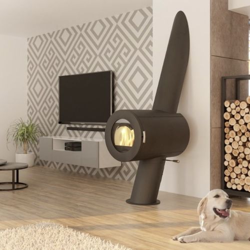 Stufa a legna - DYNAMIC - Thorma Vyroba k.s. - 9 kW / con piedi / design originale