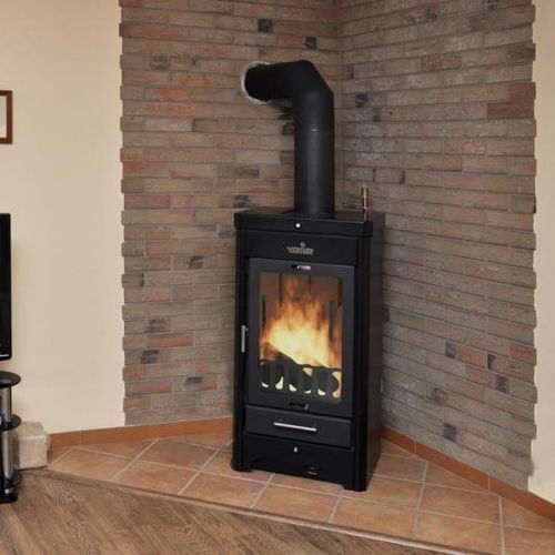 Termostufa a legna - 13/10 - VERNER a.s. - 13 kW / multicombustibile / da appoggio