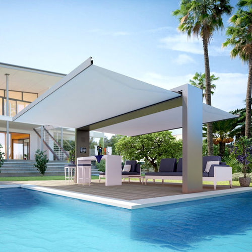 Pergola autoportante - X-STYLE - Proverbio Outdoor Design - in metallo / contract