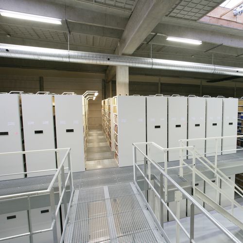 Scaffalatura mobile per stoccaggio - COMPACTUS DOUBLE DECKER - Bruynzeel Storage Systems - per ufficio / per archivio / standard