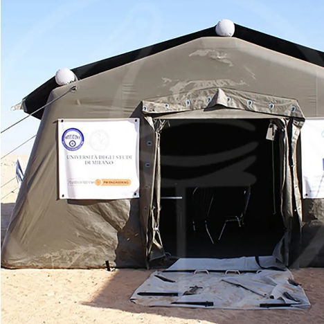Pressostruttura per tettoia - FT SRL - PLASTECOMILANO - con membrana in PVC / per uso medico
