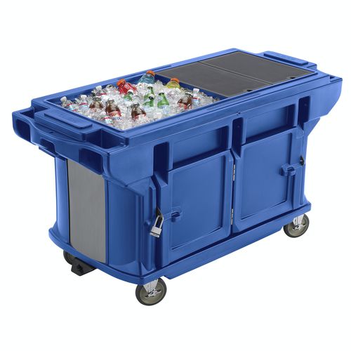 Tavolo di preparazione in acciaio inossidabile - VERSA WORK - ULTRA - Cambro - mobile / con contenitore / refrigerato