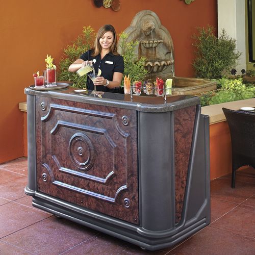 Bancone da bar - BAR65 - Cambro - in polietilene / dritto / da esterno