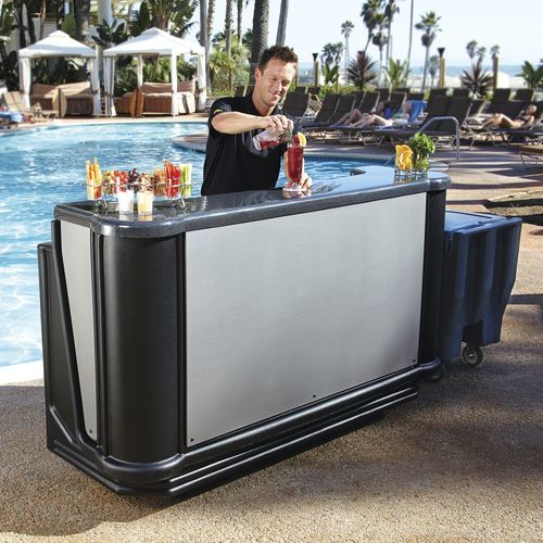 Bancone da bar - BAR73 - Cambro - in polietilene / dritto / da esterno