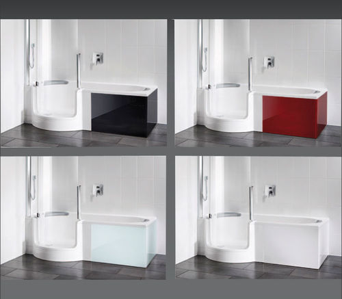 Rivestimento vasca da bagno rettangolare - TWINLINE: 1 - artweger - in vetro