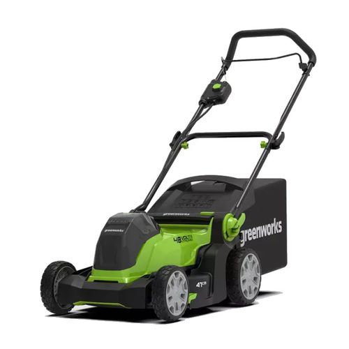 Tosaerba con guida da terra - G48LM41 - GREENWORKS - elettrico a batteria / semovente / raccoglitrice
