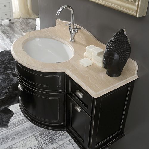 Mobile con lavabo contract - ESCHER - DE ZOTTI - per uso residenziale